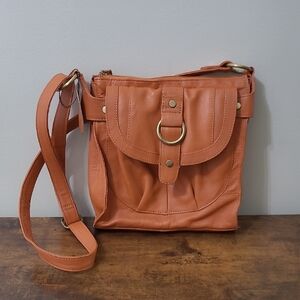 Great American Leatherworks Orange Shoulder Bag
